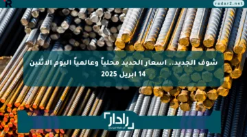 شوف الجديد.. أسعار الحديد محلياً وعالمياً اليوم الإثنين 14 أبريل 2025